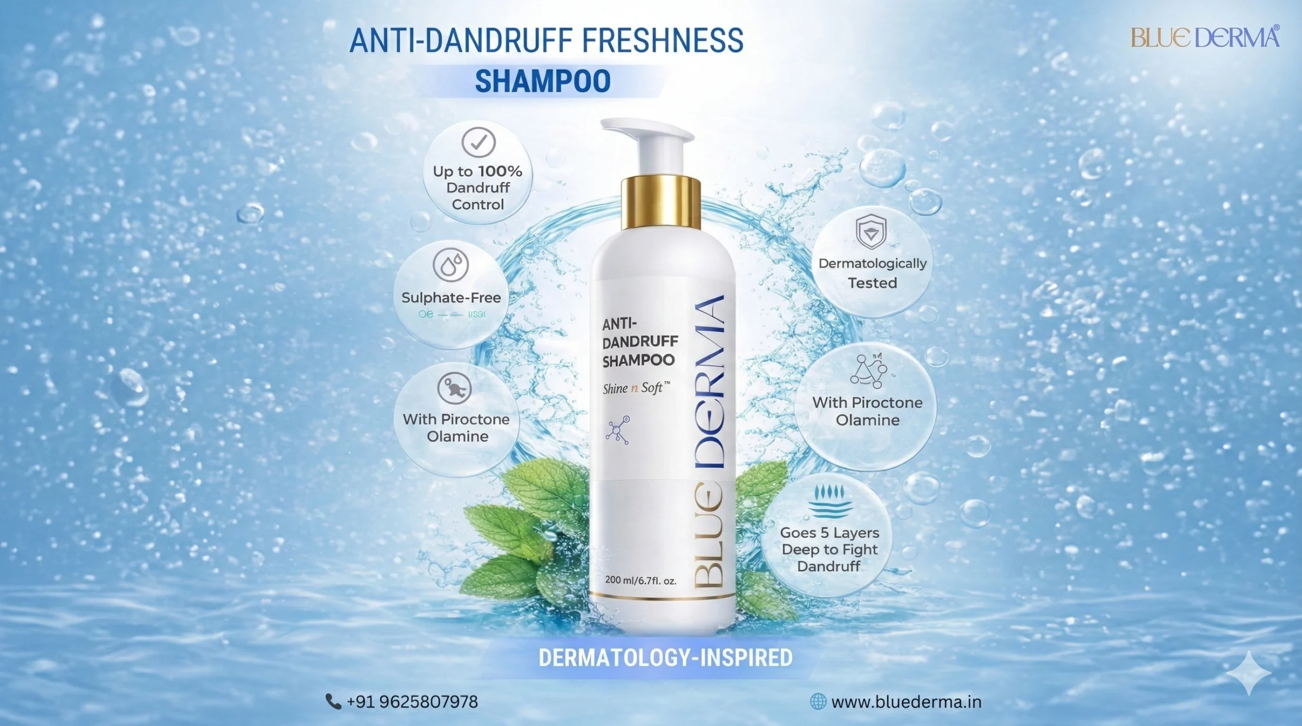 Best Anti Dandruff Shampoo in India (2026 Guide): Why Blue Derma Stands Out