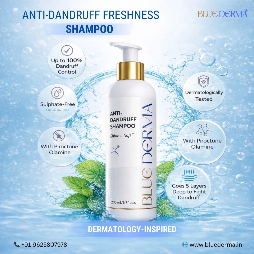 Best anti dandruff shampoo in India | Blue Derma