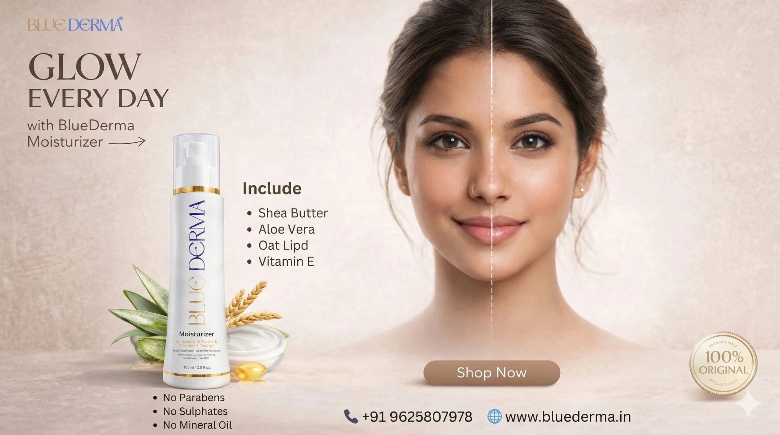 Best Face Moisturizer for Healthy Skin | Blue Derma