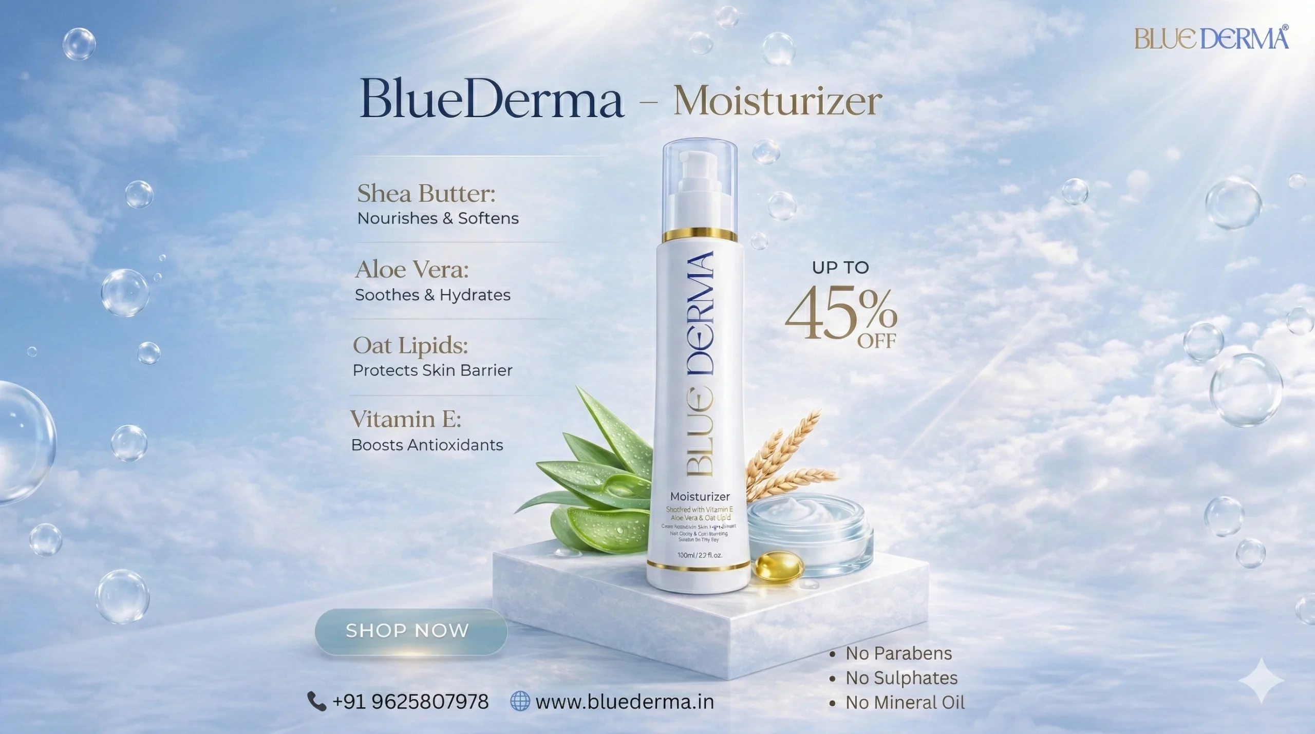 Best Moisturizer for Dry Skin | Blue Derma