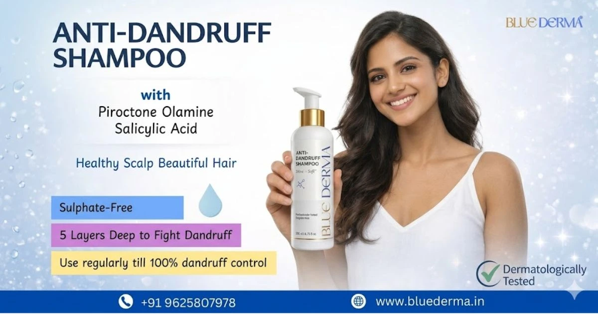 Sulfate Free Dandruff Shampoo | Blue Derma